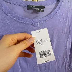 Vince purple long sleeve top